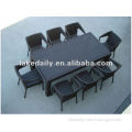 8 chairs rattan patio dining set